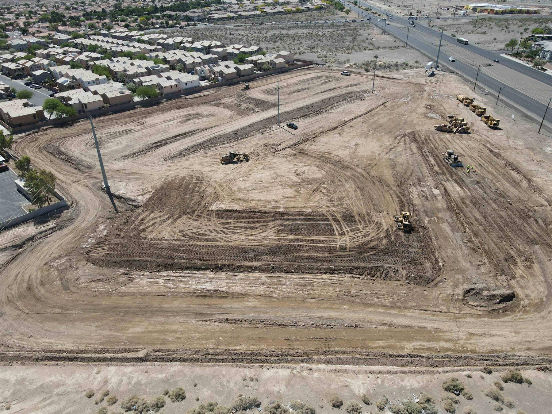 Site grading at the start of a Stonehill development