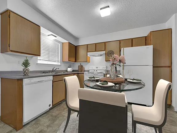 Kitchen and dining area