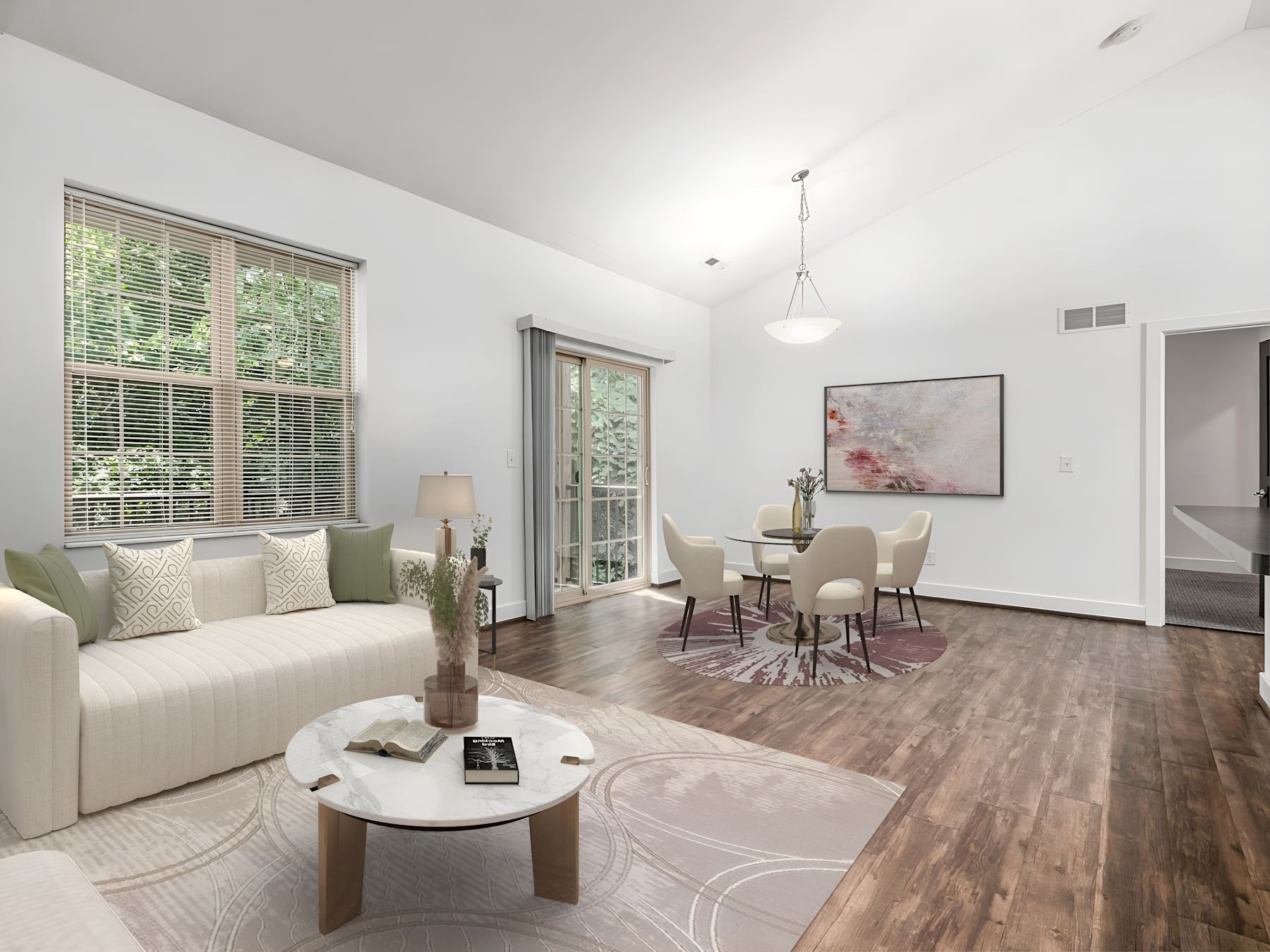 Living and dining area